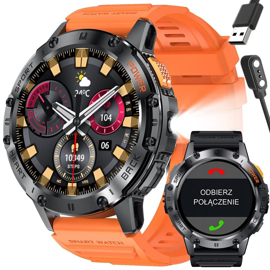 GRAVITY GT22-3 PÁNSKE INTELIGENTNÉ HODINKY - AMOLED, PRÍDAVNÝ REMIENOK (sg030c) 1