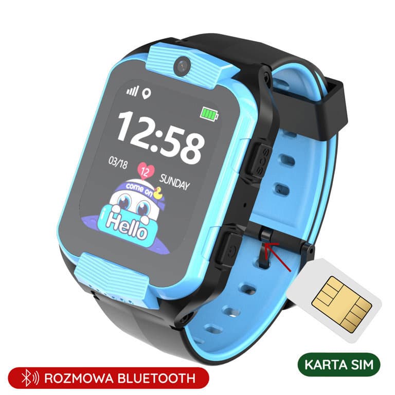 SMARTWATCH detské PACIFIC 32-2 KIDS - blue / black (sy028b) 1