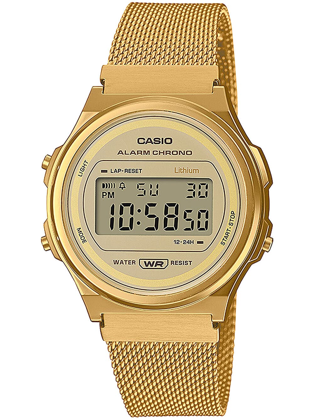 Dámske hodinky Casio Vintage 37 mm A171WEMG-9A s krabičkou (zd645a)