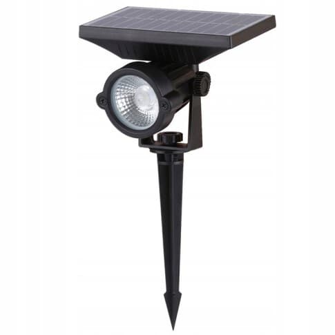 Svietidlo LED záhradné solárne GRASSO reflektor okrúhly 5W,6000k, bat. 3,7V 2000mAh,IP65 1