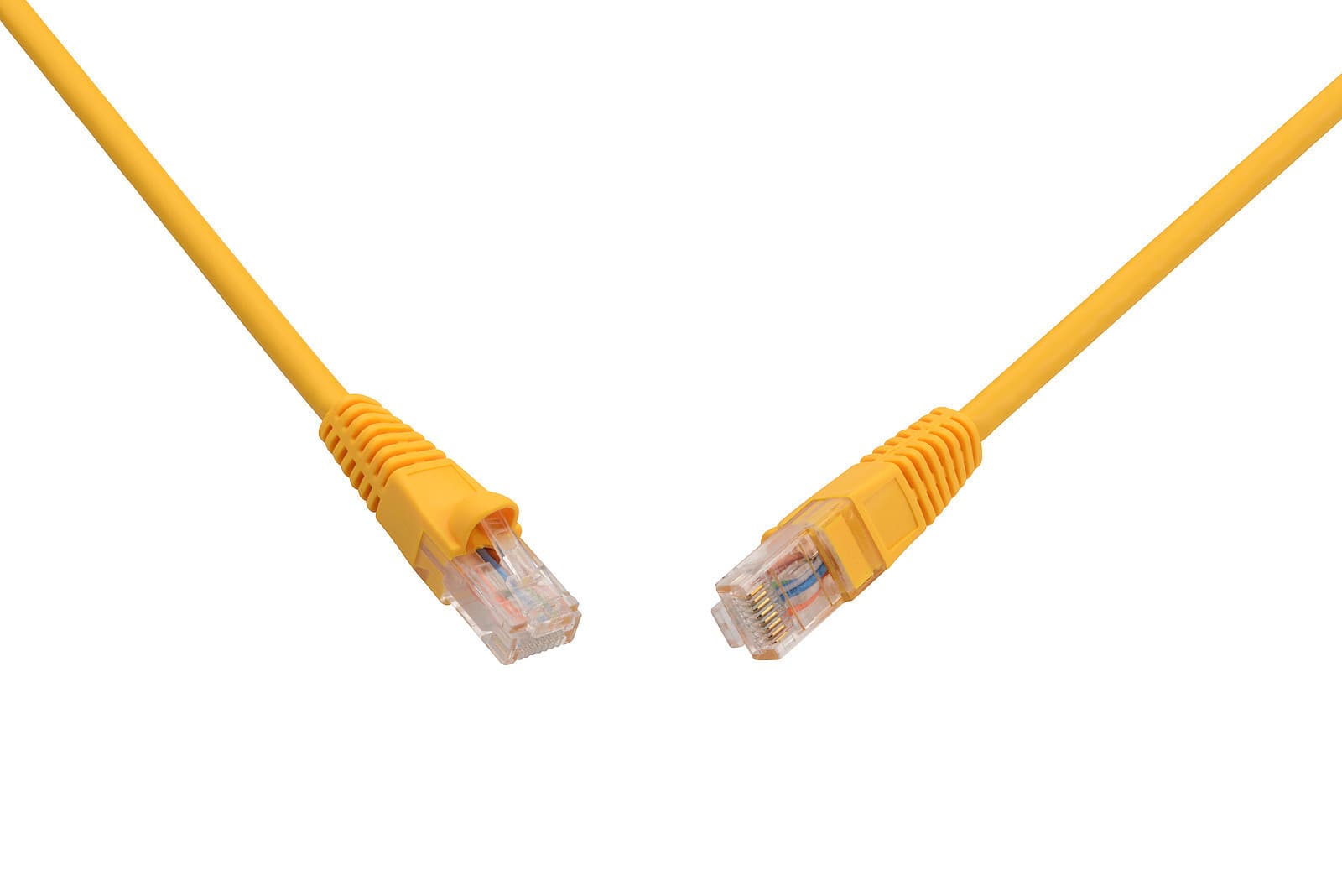 Patch kabel CAT6 UTP PVC 1m žlutý snag-proof C6-114YE-1MB 1