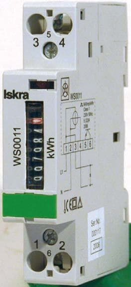 Elektromer jednofázový, mechanický WS 0010 230V 5/32A, TYP : WS0010 (SEZ) 1