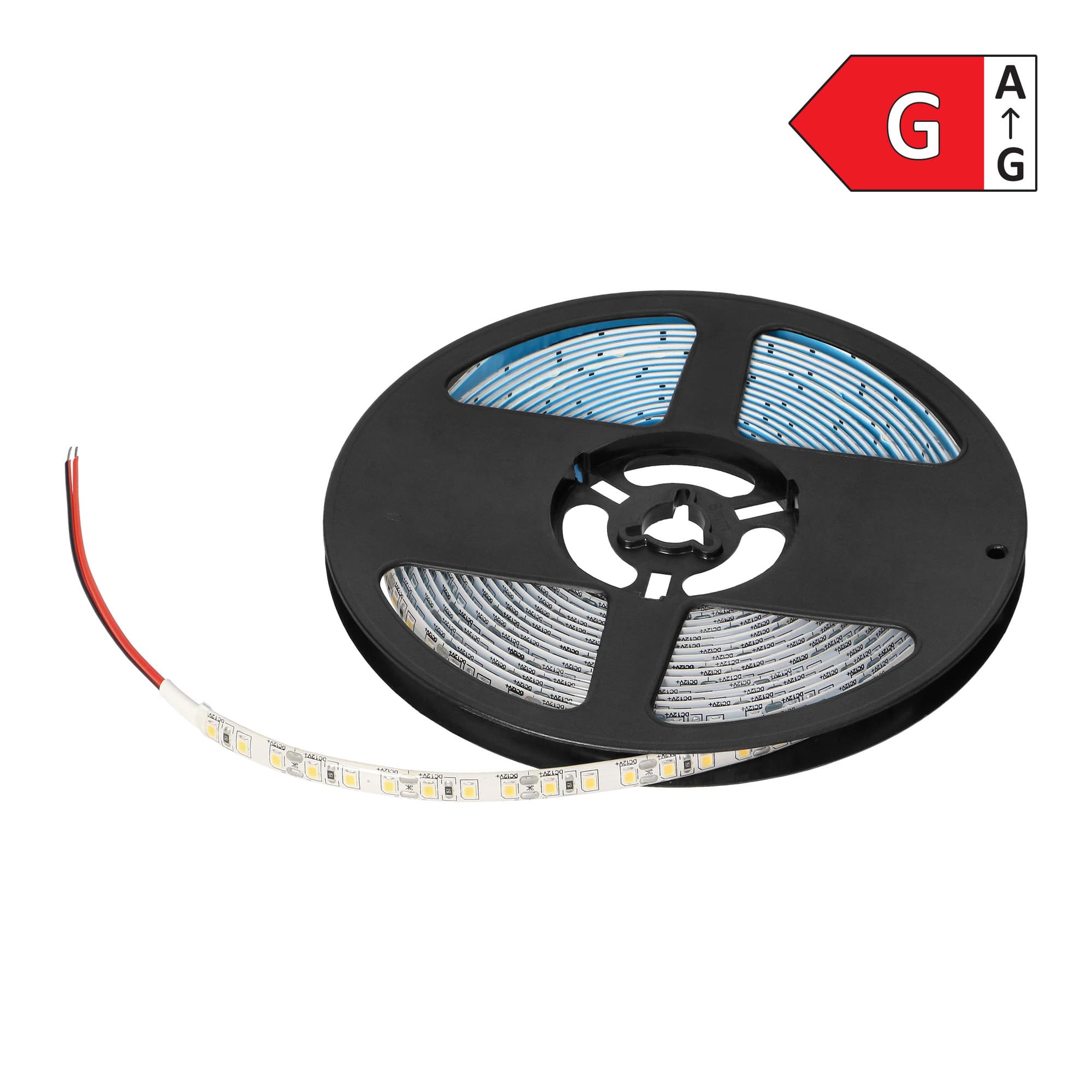 LED strip 12V, 2835, 120L/m, 9.6W/m, IP63, 4000K, 5m 1