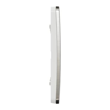 Unica Studio Metal - Krycí rámček štvornásobný, White Aluminium/Biely 1