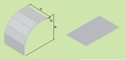 Veko oblúku klesajúceho 90, s (kat.zn.-NVKO 90X100X250),bal. 1 ks (KOPOS) 1
