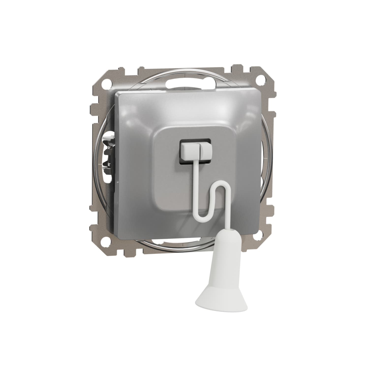 Tlacidlový ovládac s tiahlom, Aluminium, Sedna Design (Schneider) 1
