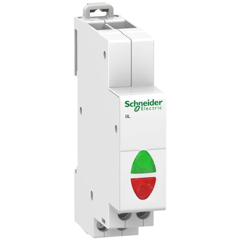 Signálka V DVOJITÁ CERV/zelená 230 V (Schneider) 1