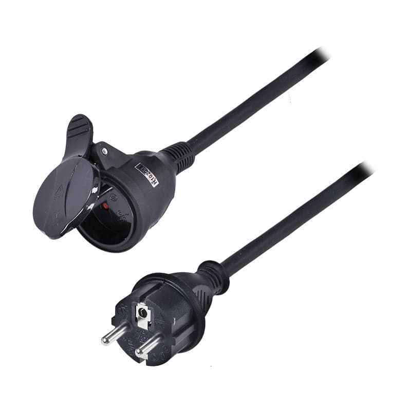 Predlžovací kábel 1 zásuvka, 30m, 3 x 1,5mm2, čierna (Solight) 1