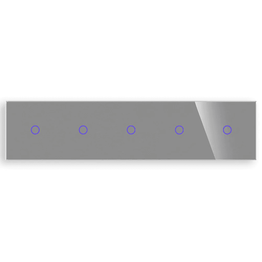 Revolo Touch päťnásobný sklenený panel C1/C1/C1/C1/C1-012 - Strieborný 1