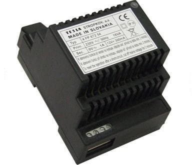 Zdroj sieťový, 9VAC/1A, 12 VDC/300mA, bzučiak (TESLA Stropkov) 1