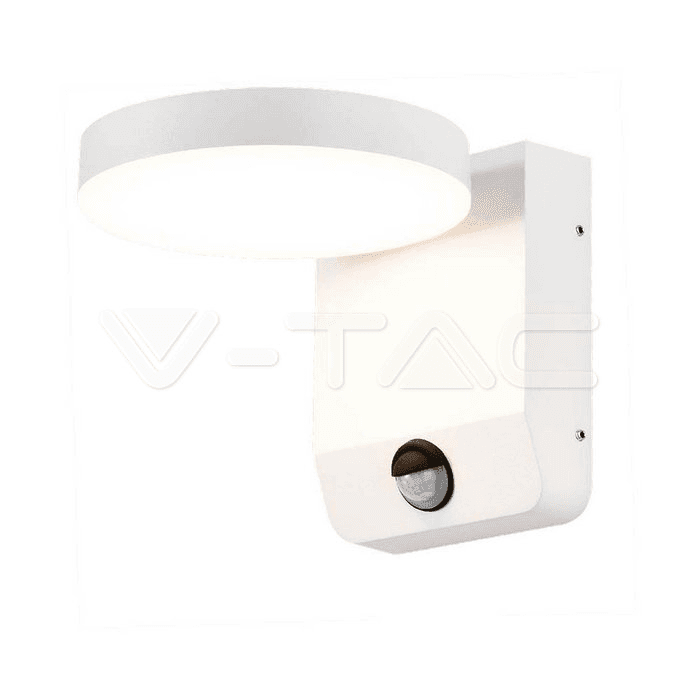 Nástenné LED svietidlo 17W biele okrúhle senzor 4000K 2520lm IP65 VT-11020S (V-TAC) 1