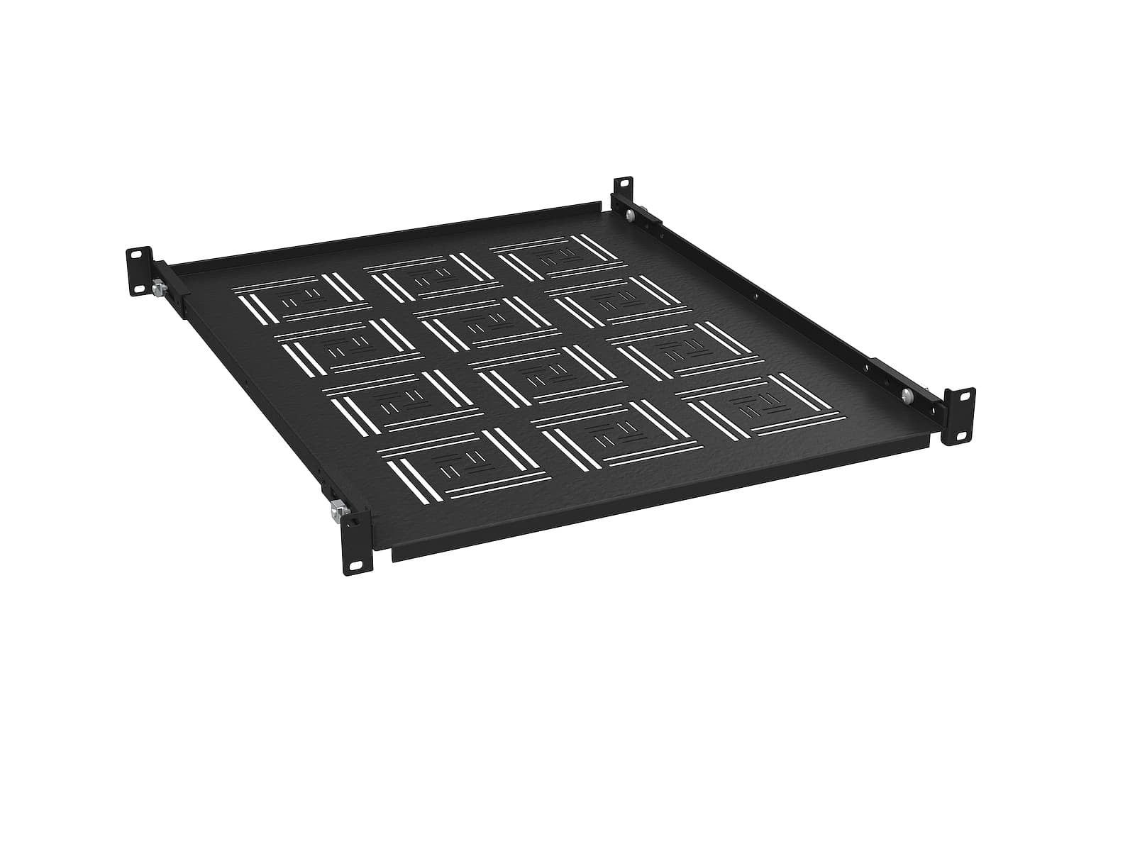 Police 19" 1U 550mm pevná BK úchyt na přední i zadní lišty UP-15-B 1