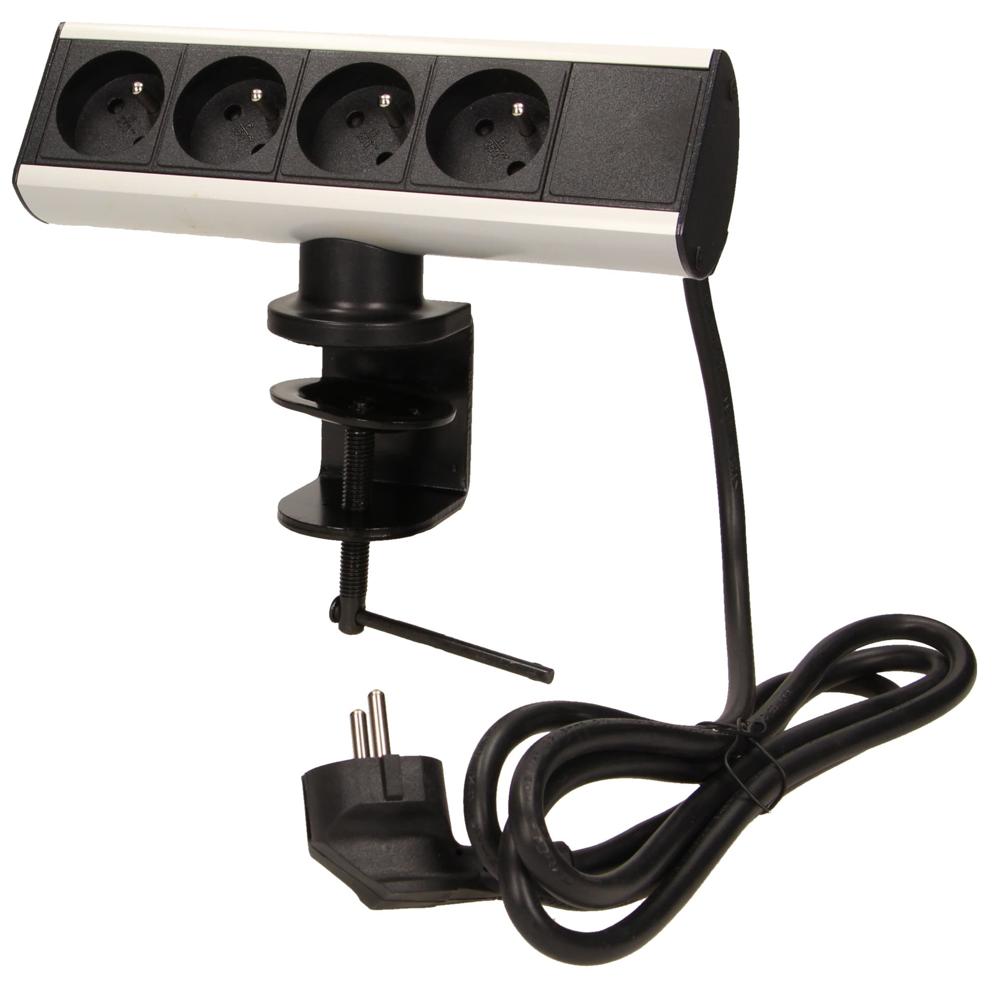 Desk socket with single clamp holder and 1.8m cable 1