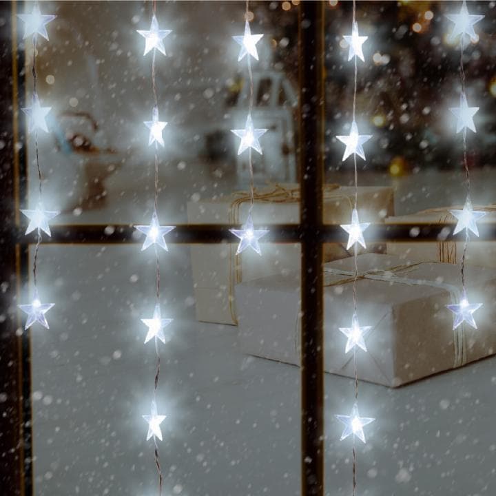LED svetelný záves, hviezda 1,35m, 230V 1