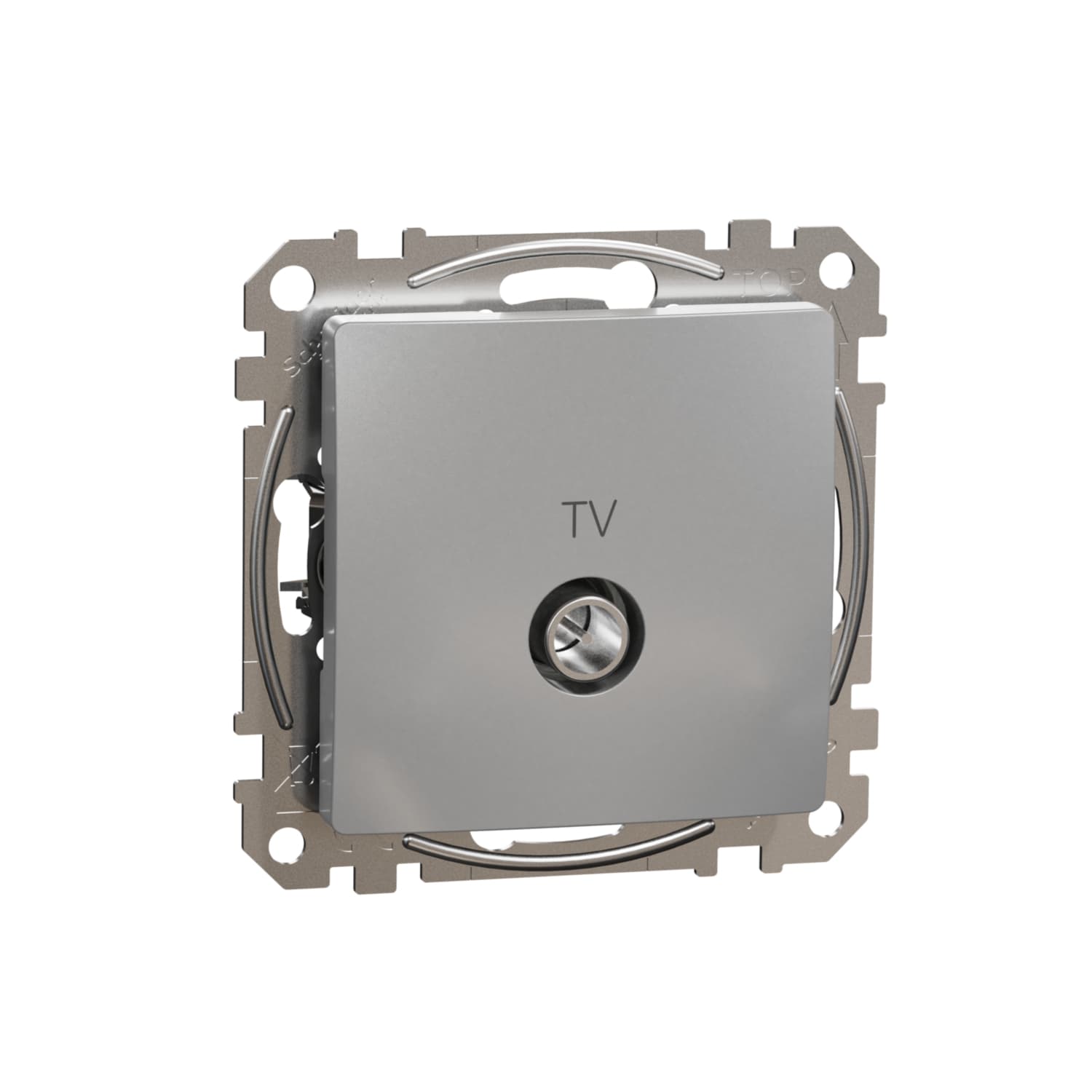 TV zásuvka priebežná 7dB, Aluminium, Sedna Design (Schneider) 1