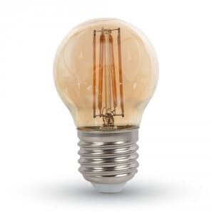Žiarovka LED Filament E27 4W, 2200K, 350lm, G45 VT-1957 (V-TAC) 1