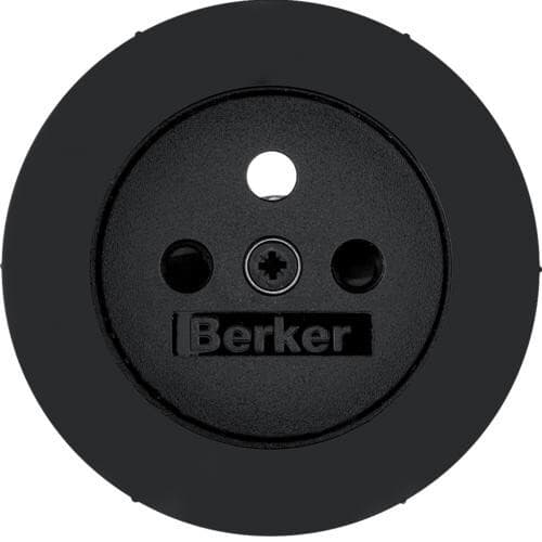 Kryt zásuvky 230V R.1/R.3/R.8 čierny (Berker) 1