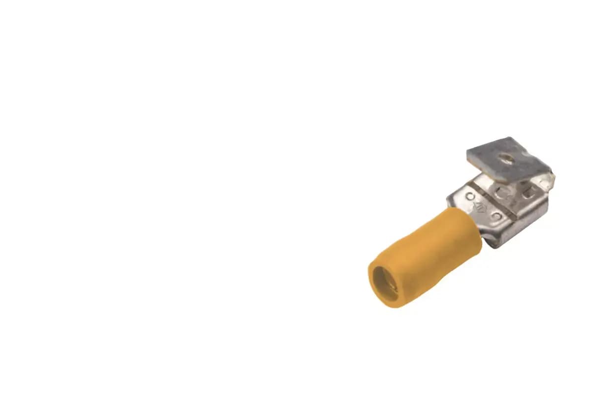 Izolovaný konektor Cu 4-6/6,3x0,8 mm, žlutý (100 ks) 1