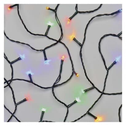 LED vianočná reťaz, 12 m, vonkajšia aj vnútorná, multicolor, časovač (EMOS) 1