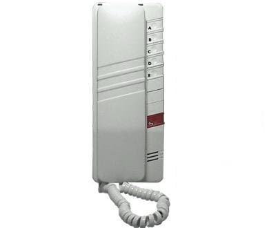 Audio telefón s 5 tlač. protistanice zv.elektron. biela 4+n DT93 (TESLA Stropkov) 1