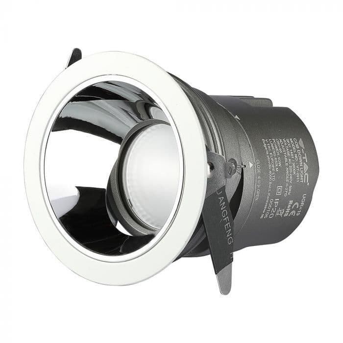 Stropné LED svietidlo zapustené 10W, 4000K, 650lm, strieborné VT-2911 (V-TAC) 1