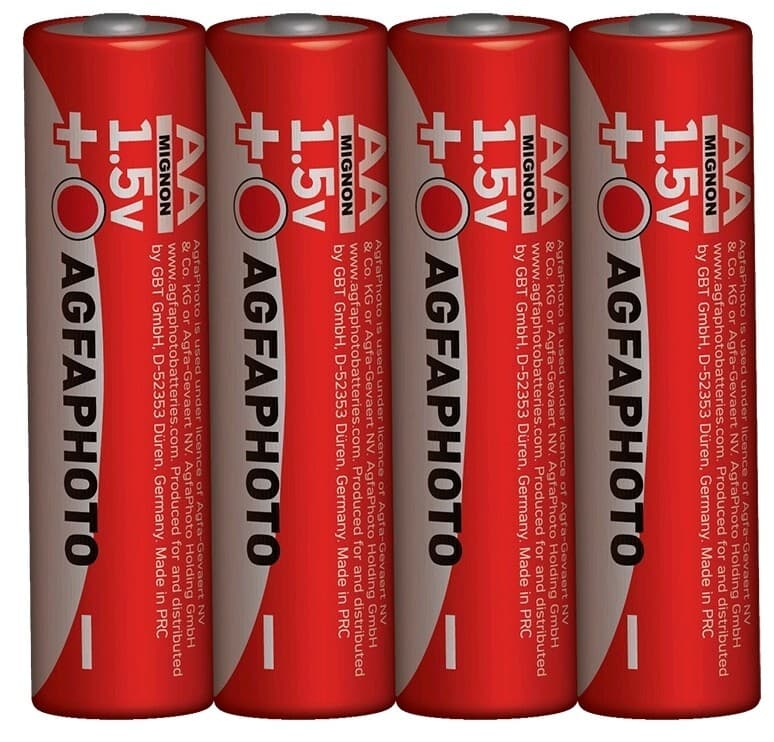 AgfaPhoto zinková batéria R06/AA, shrink 4ks 1