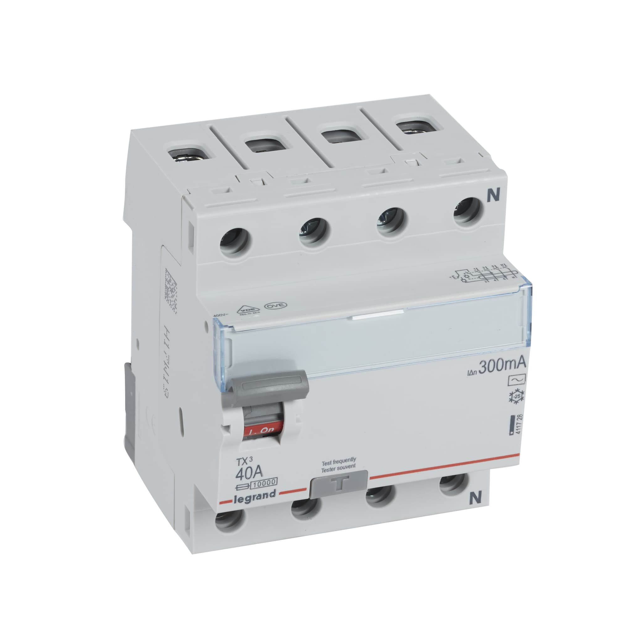 Prúdový chránič TX3 4P 40A 300mA AC 1