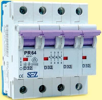 Istič 4-pólový B/3A 10kA Rada:PR6x (SEZ Krompachy) 1