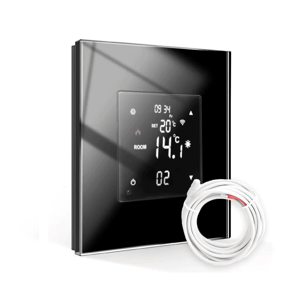 Revolo Touch WiFi digitálny termostat s externou sondou - Čierny 1
