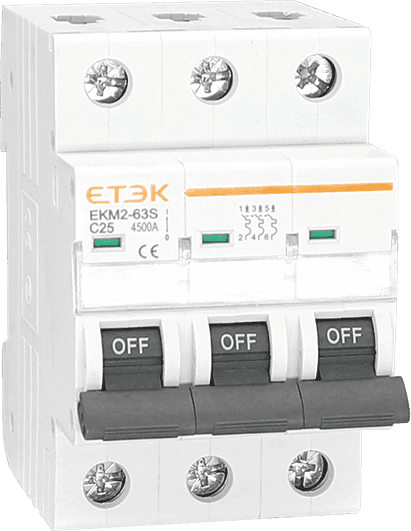 Istič 3-pólový C/32A 6kA Rada:EKM2-63S (ETEK) 1
