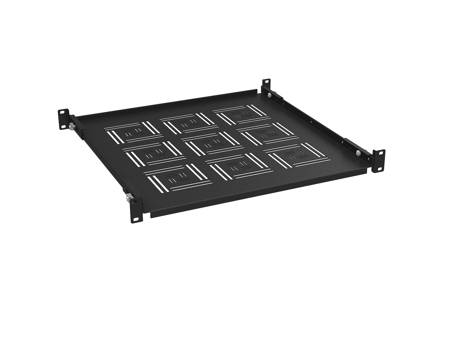 Police 19" 1U 450mm pevná BK úchyt na přední i zadní lišty UP-14-B 1