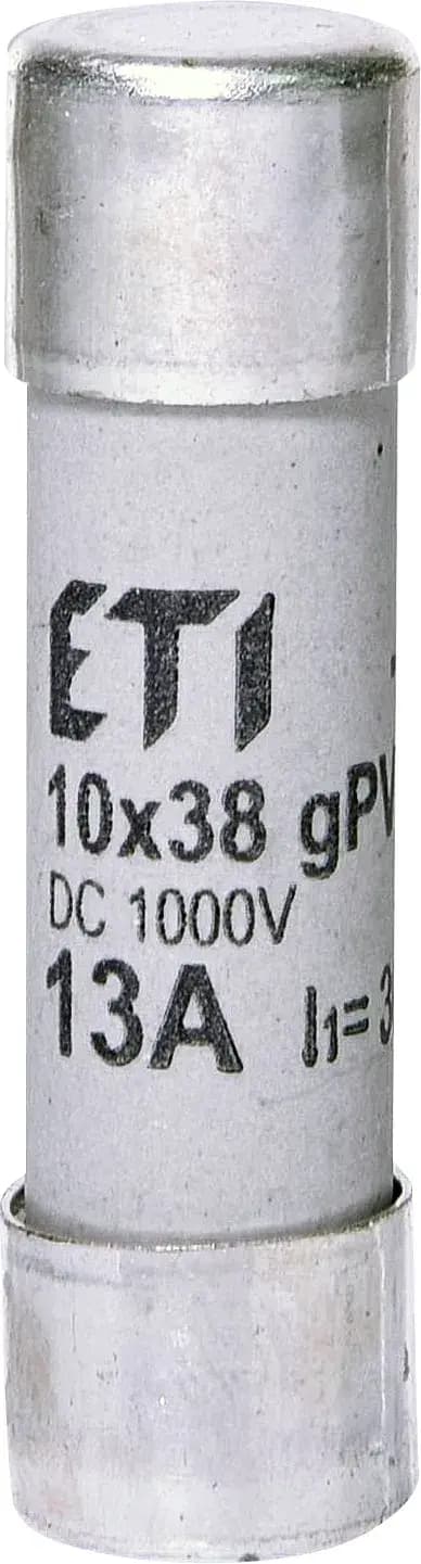 Valcová poistka špeciálna CH10x38 13A gPV 1000V DC 30kA (ETI) 1
