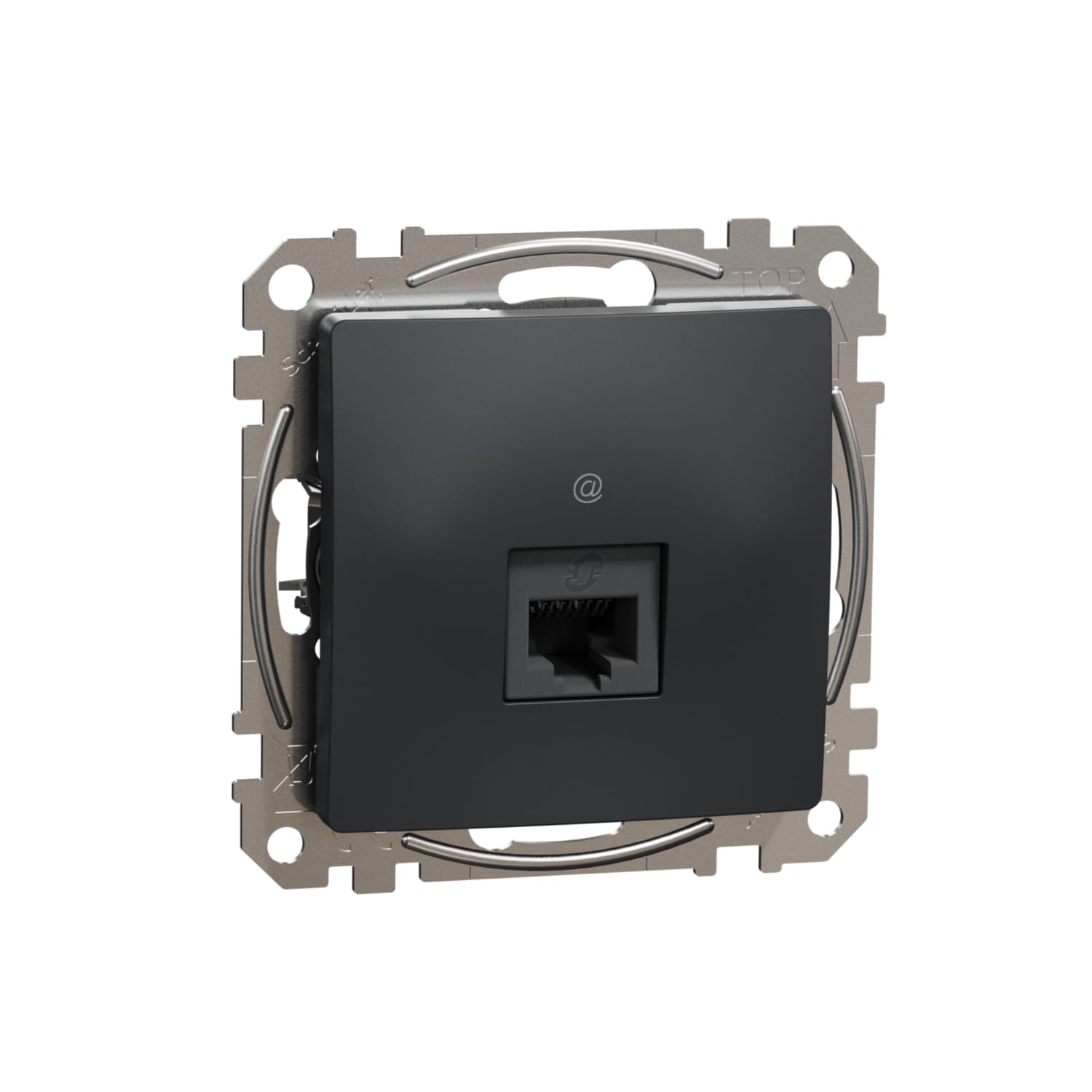 Dátová zásuvka 1xRJ45 kat. 6 UTP, Antracit, Sedna Design (Schneider) 1