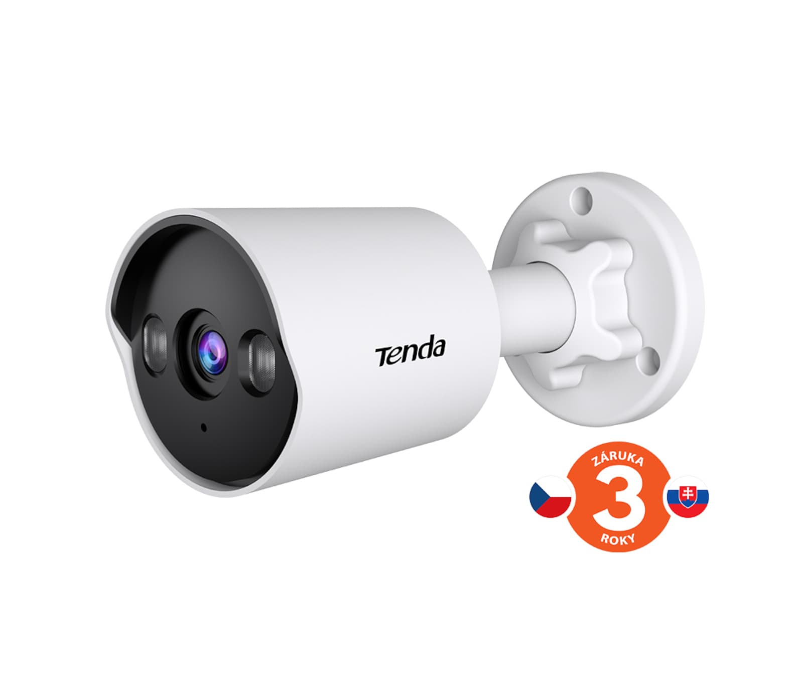 Tenda TC3B24C-PS (4 mm) – vonkajšia PoE 4 Mpx inteligentná farebná kamera, typ Bullet (Sol 1