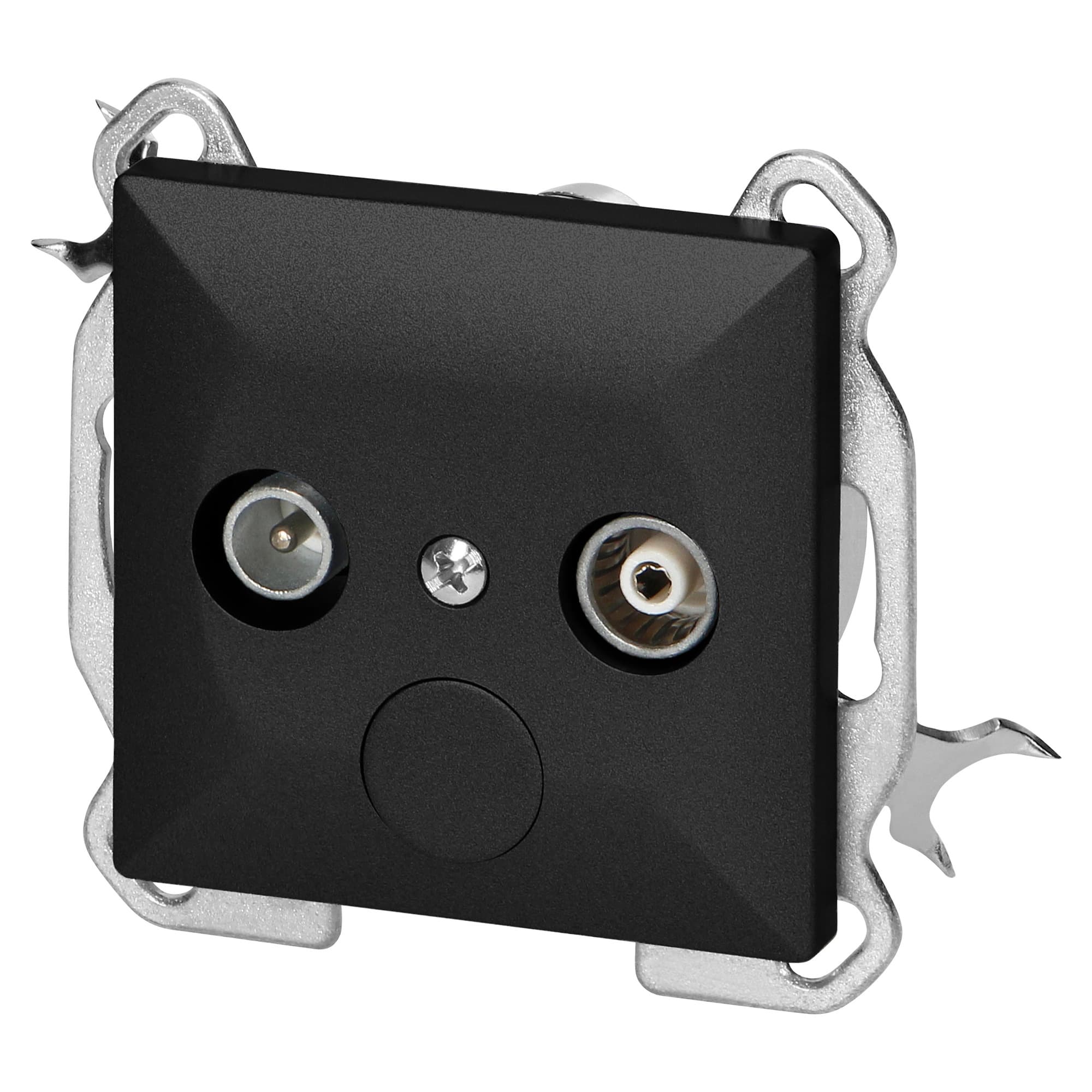 RTV end socket 1,5 db Pearl, 1,5dbt, GAP-P/K, black 1