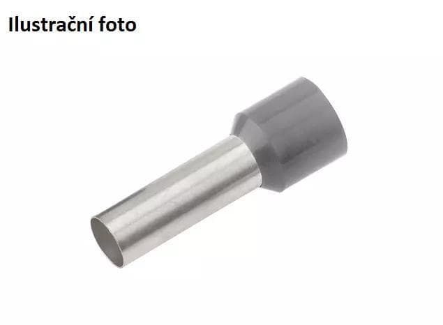 Izolovaná dutinka Cu 0,75/12 mm, šedá (100 ks) 1