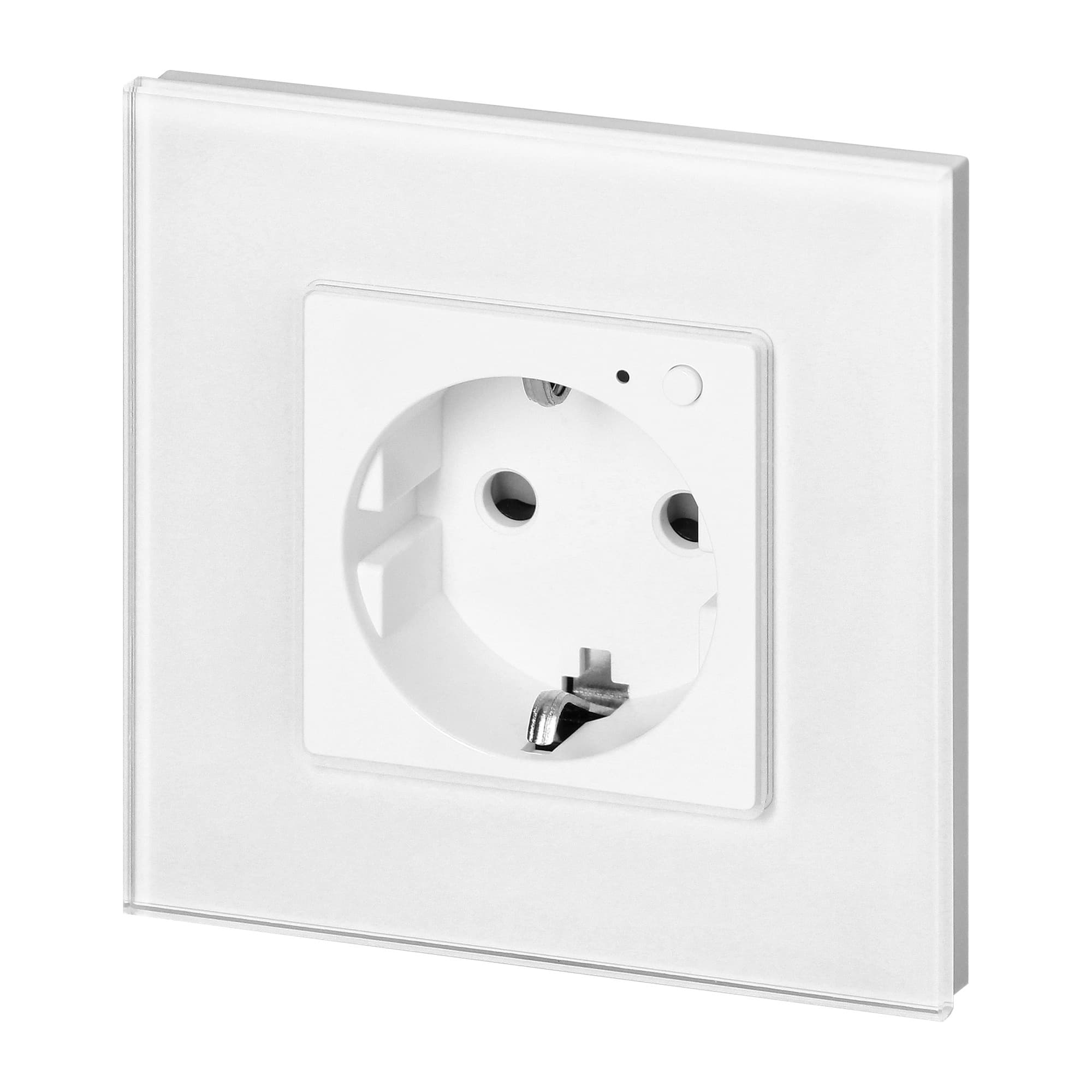 Tuya Smart Wi-Fi flush-mounted single socket, Schuko, white 1