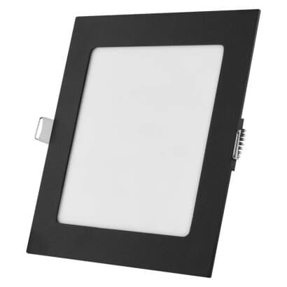 LED vstavané svietidlo NEXXO, štvorec, čierne, 12W, CCT 1