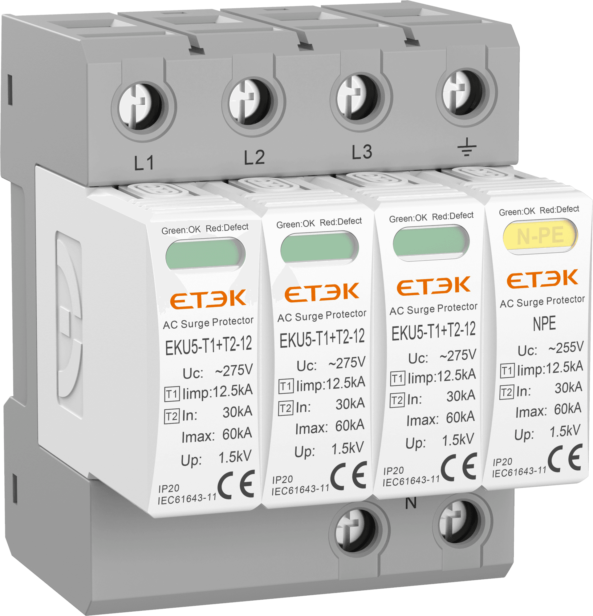 ZVODIČ PREPÄTIA EKU5-T1+T2-12-3PN275, B+C (Etek) 1