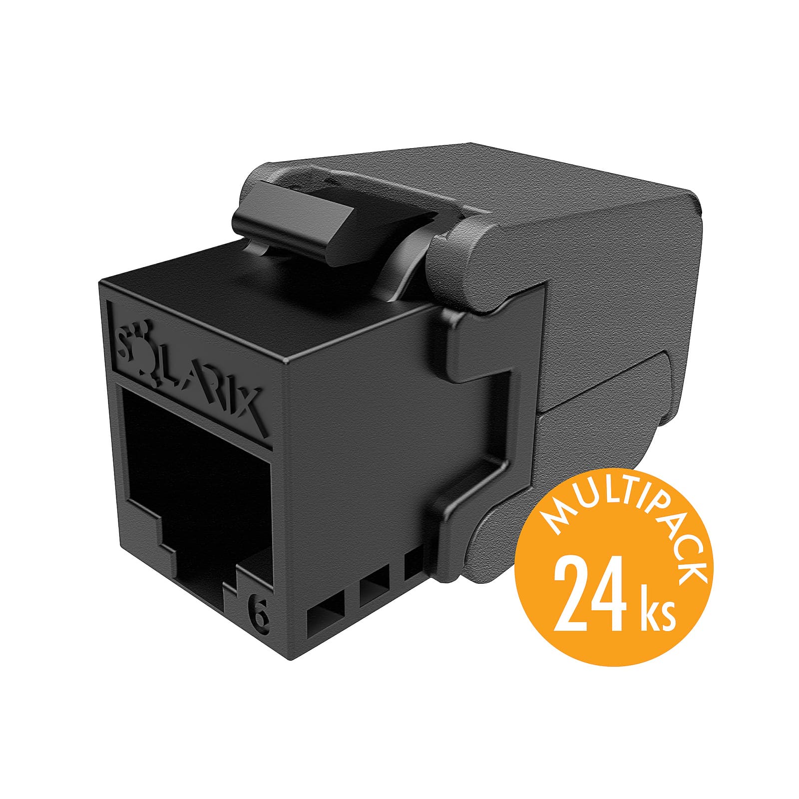 MULTIPACK 24 ks - samořezný keystone Solarix CAT6 UTP SXKJ-6-UTP-BK-SA Component Level a 4 1