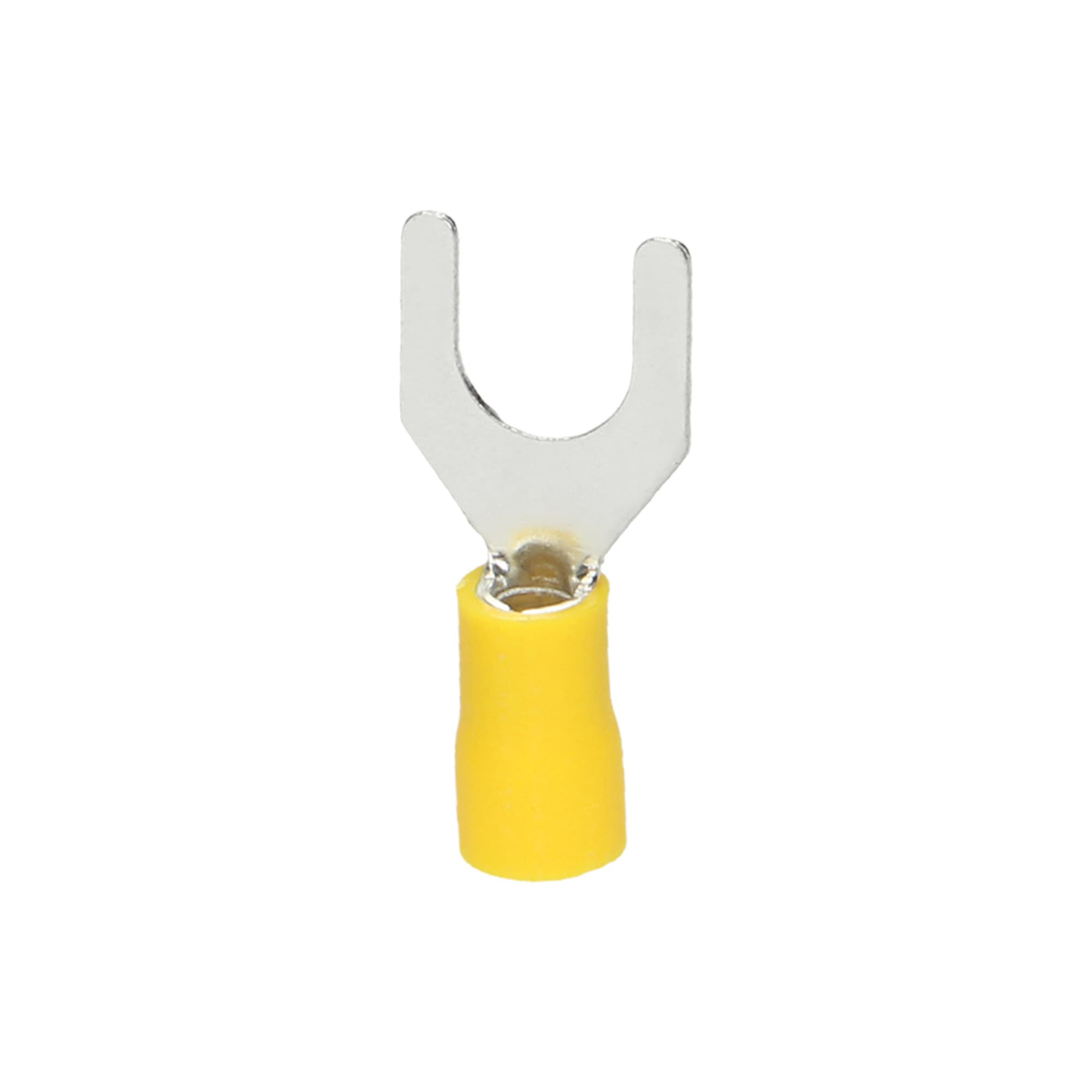 Vidlica izolovaná lisovacia 6mm2 pre M4 žltá - balenie 100ks (ORNO) 1