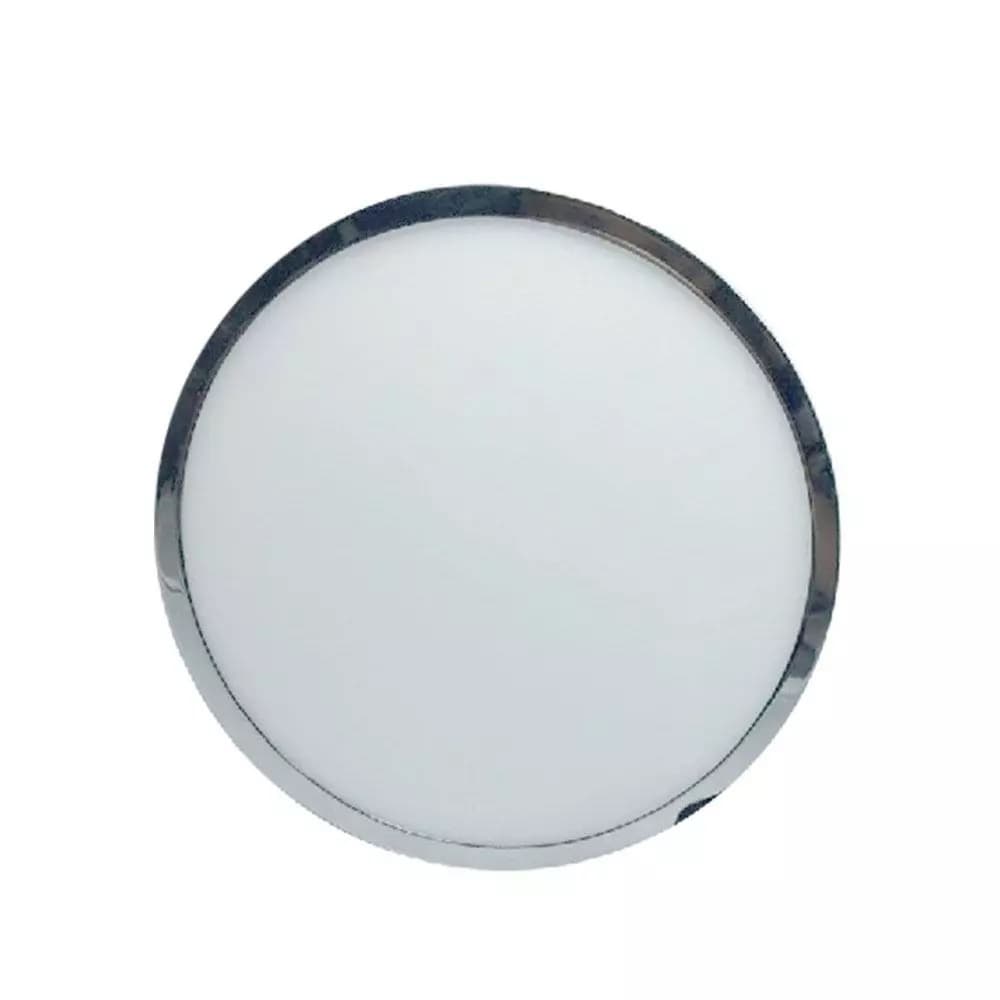 Mini LED panel okrúhly na povrch 12W, 3000K, 1000lm, chróm KTS-PL VT-1205CH (V-TAC) 1