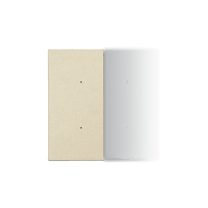 Splitted in half rocker without pictogram for electronic products; champagne matt 1