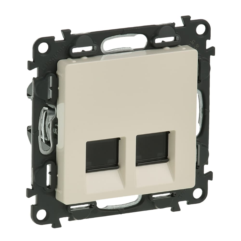 Zásuvka dátová 2xRJ45 Cat.6 STP béžová Valena Life (Legrand) 1
