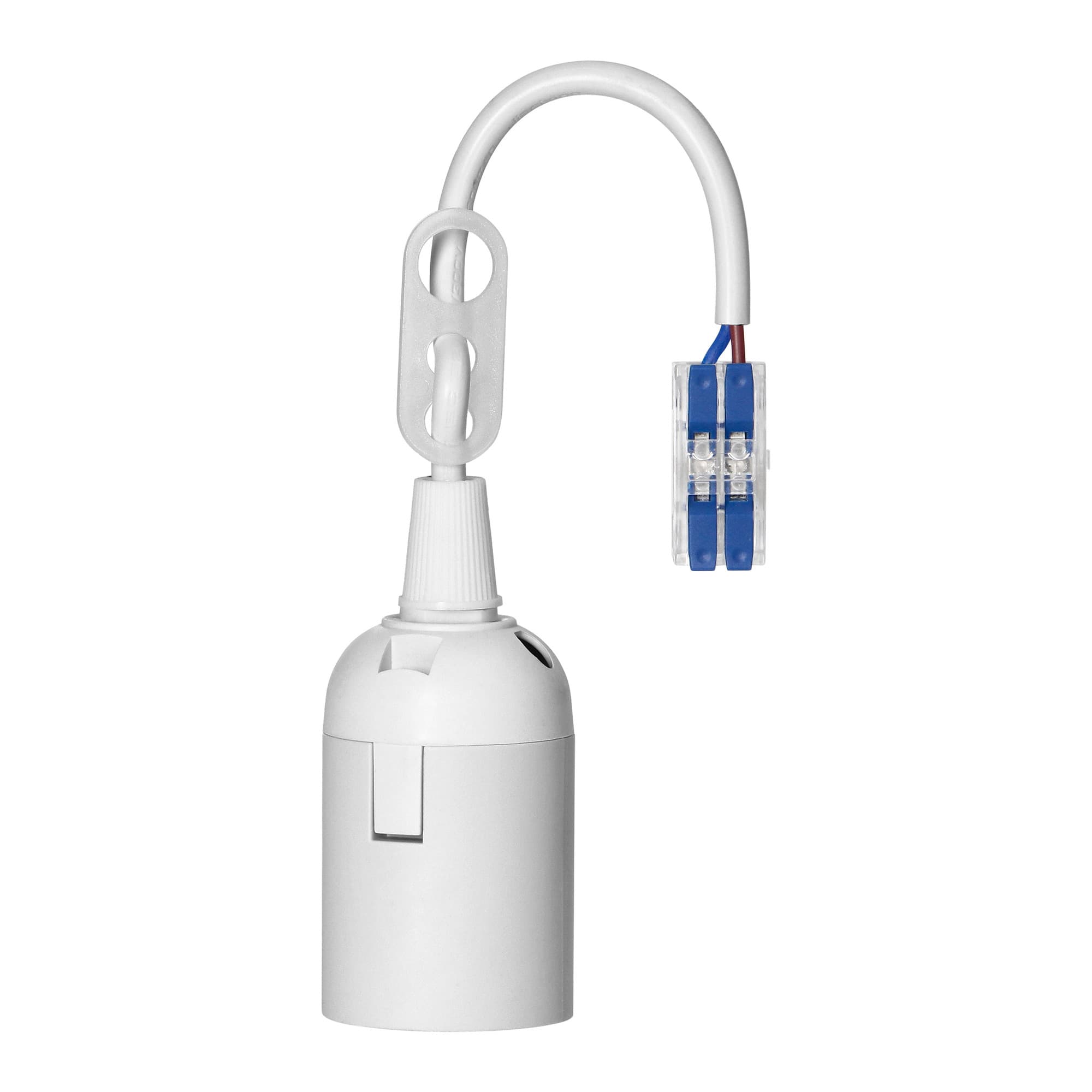Cord-grip E27 lampholder with fast connector, white, set of 50pcs 1