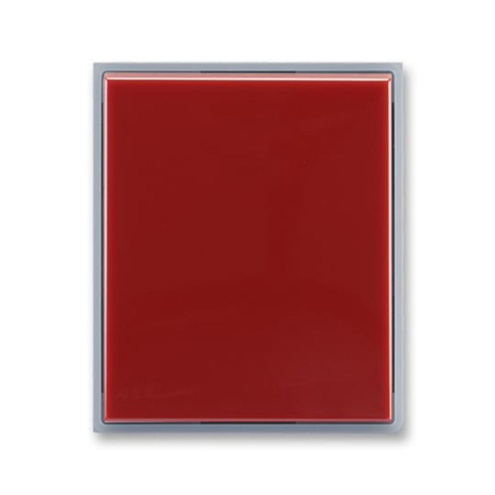 Kryt spínača/tlačidla 1diel. karmínová/sivá ľadová Element (ABB) 1