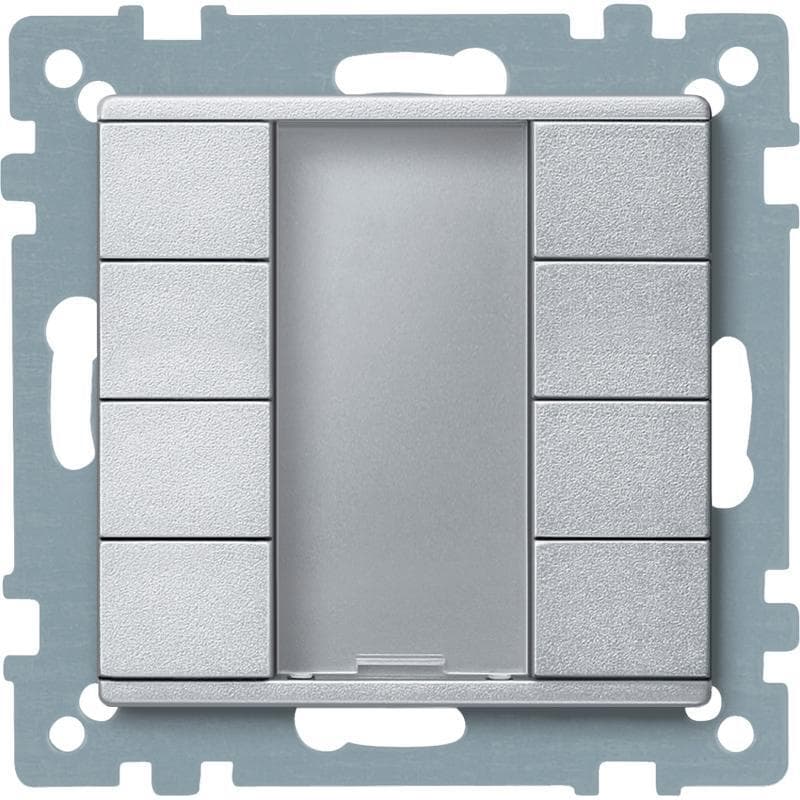 Panel tlacidlový 4-násobný hliník Merten KNX SysM (Schneider) 1