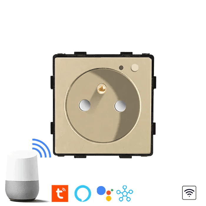 Revolo Touch WiFi el. zásuvka 16A typ FR - Zlatý modul 1