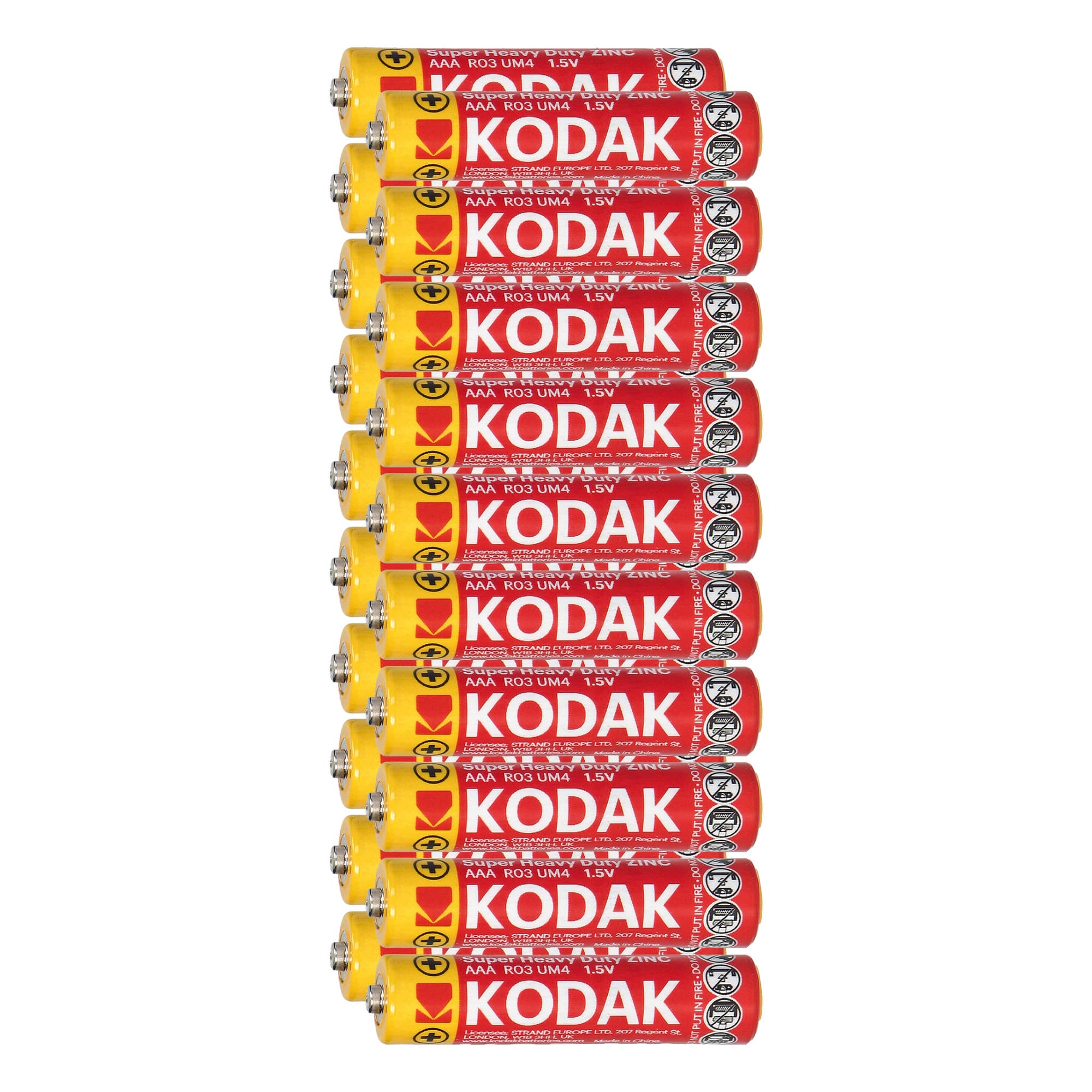 Kodak ZINC Super Heavy Duty AAA LR03 batteries, 20 pcs. foil 1