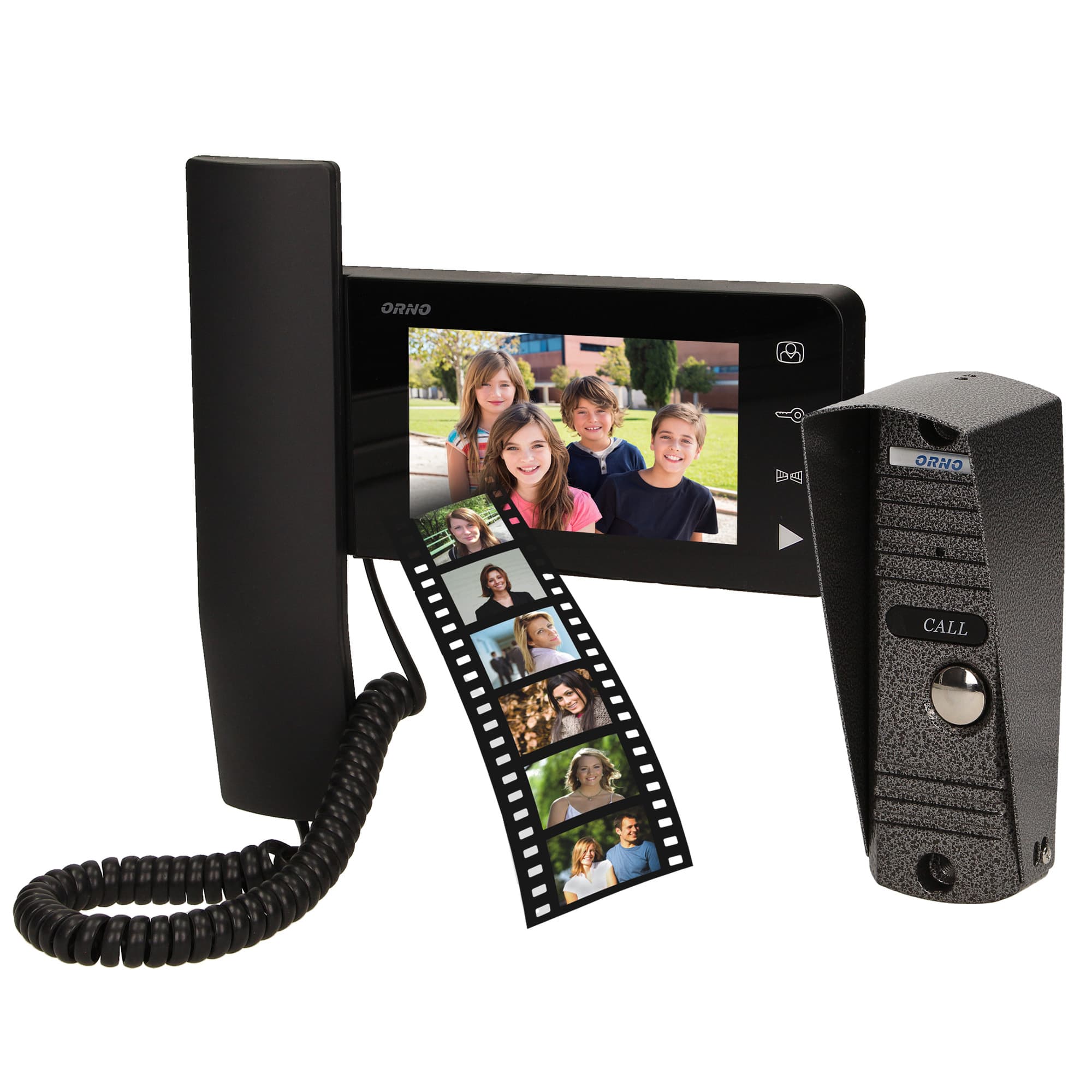 Single family videodoorphone "pin-hole" LIBER MEMO, 4,3" 1